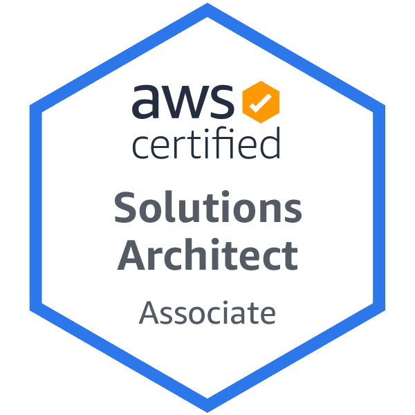 AWS Solutions Architect certification badge