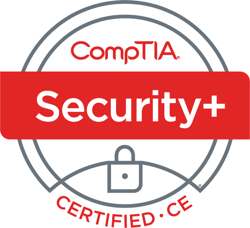 CompTIA Security+ certification badge