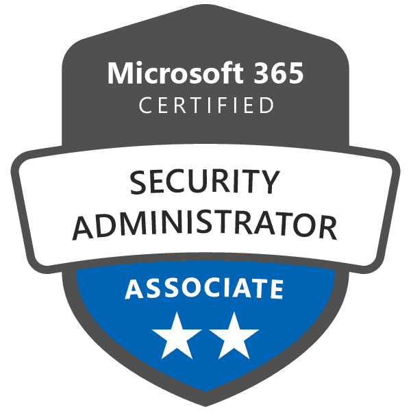 Microsoft 365 Security Admin certification badge