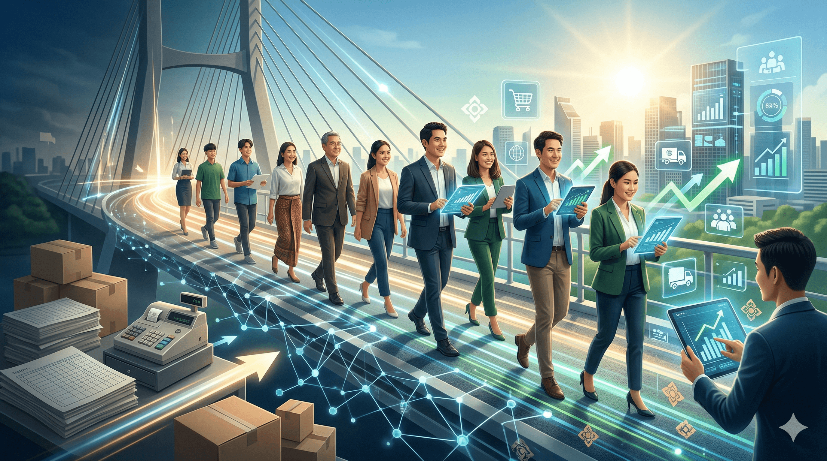 เริ่มต้น Digital Transformation สำหรับ SME ไทย: 5 ขั้นตอนเปลี่ยนธุรกิจให้โตด้วยเทคโนโลยี